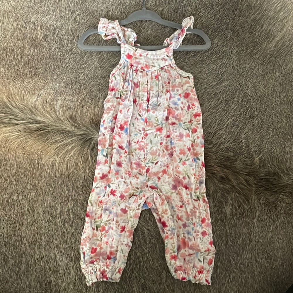 Hayley Baby Floral Button Romper
